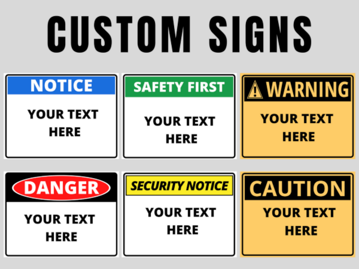 Picture of CONTACT US FOR PRICING ON CUSTOM SIGNS MADE TO YOUR SPECIFICATIONS