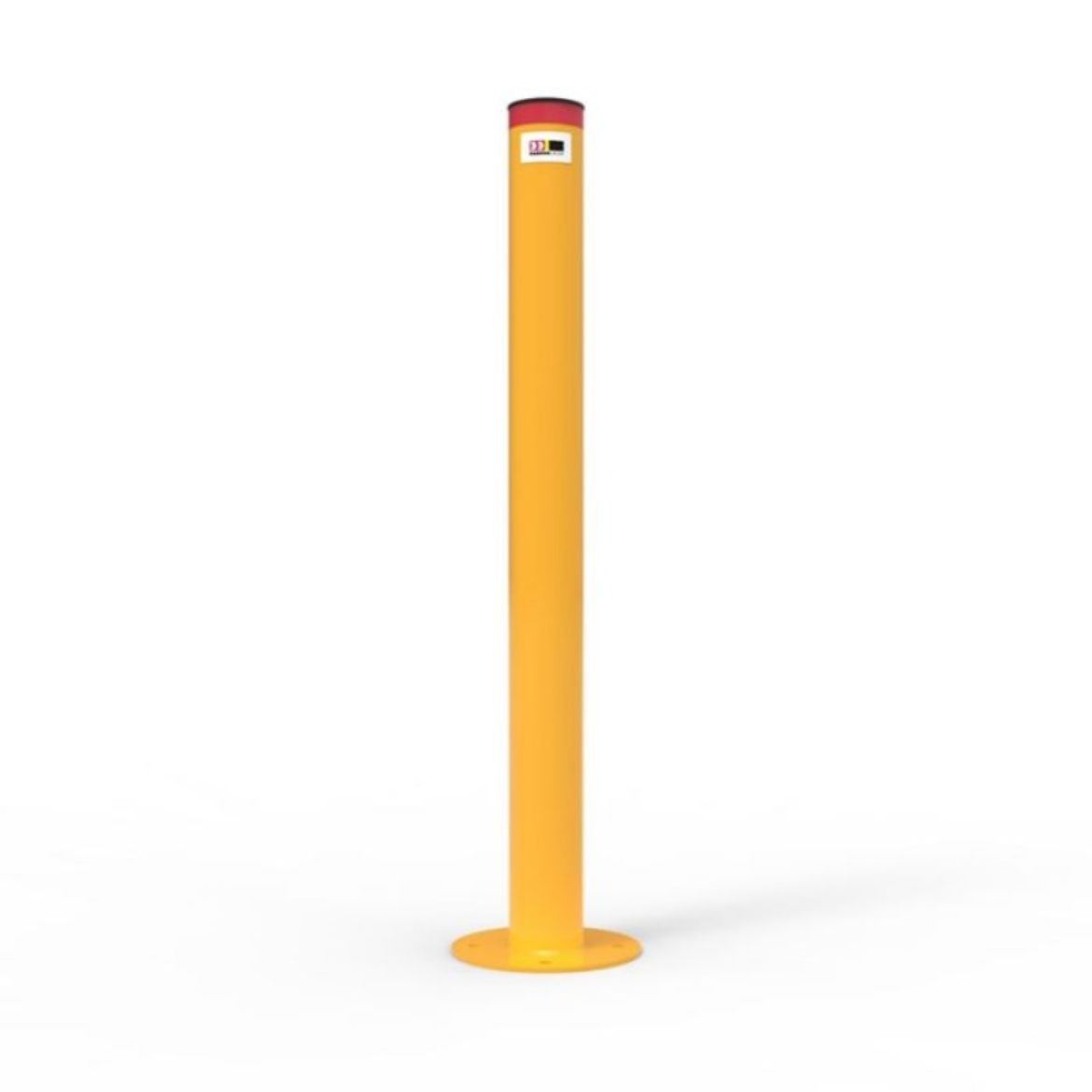 Picture of BG BOLLARD SURFACE MOUNT, YELLOW POWDER COATED STEEL,  140MM (DIAMETER) X 1200MM (H)