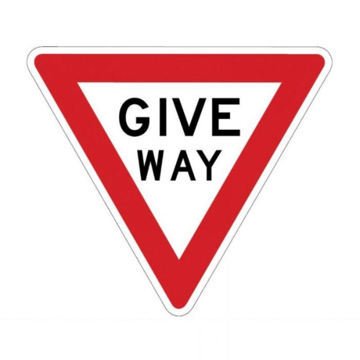 Picture of REGULATORY TRIANGULAR GIVE WAY SIGN 750MM X 750MM C1 REFLECTIVE ALUMINIUM