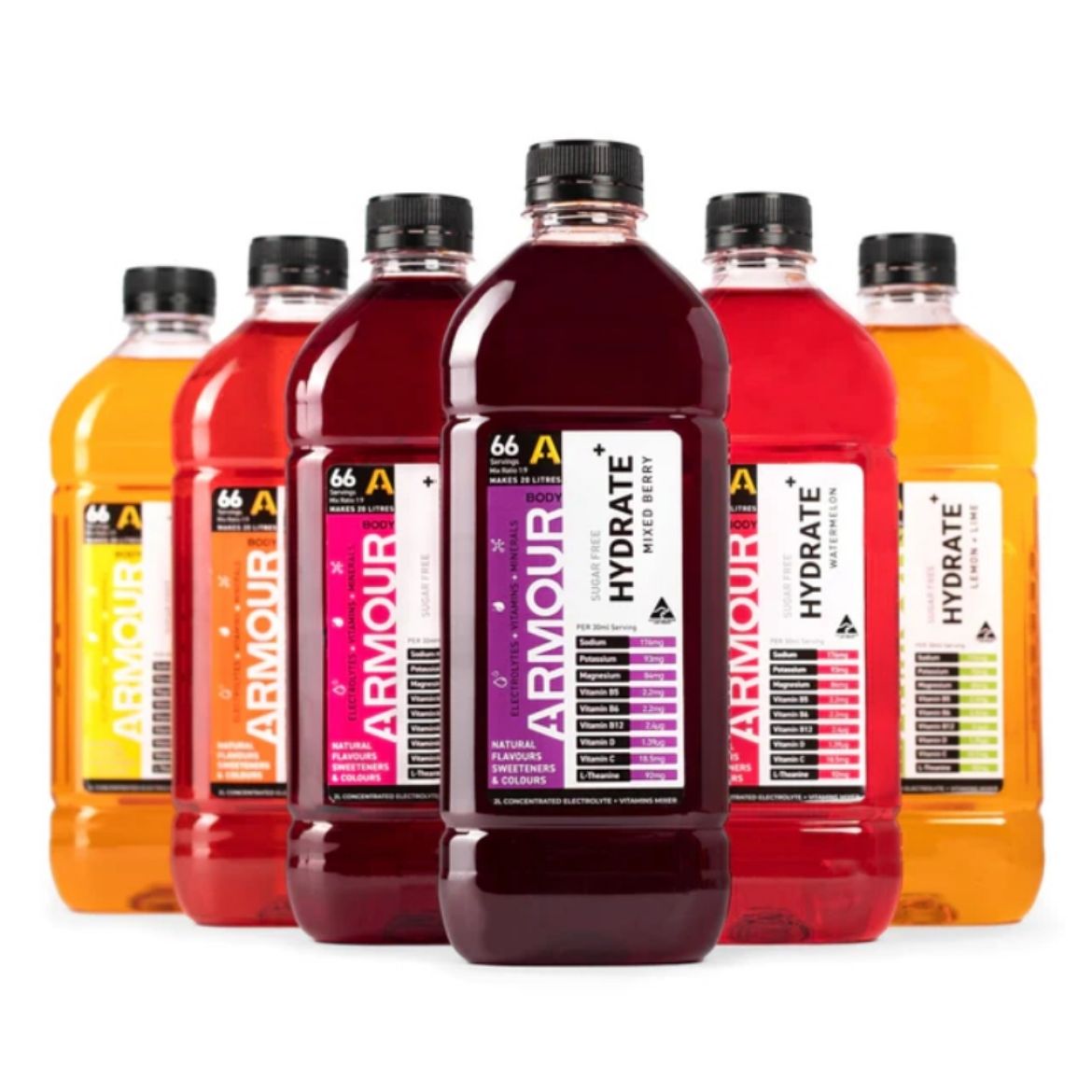 Picture of BODY ARMOUR - HYDRATE+ 2L CONCENTRATE - MIXED