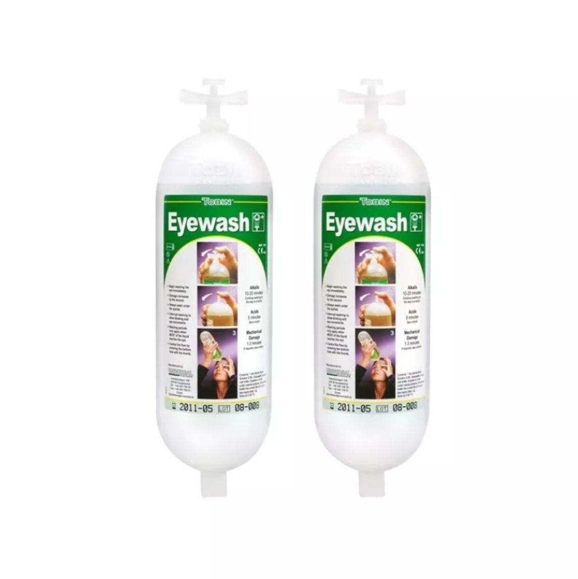 Picture of TOBIN EYE REPLACEMENT BOTTLES - 2 X 1000ML STERILE SALINE BOTTLES
