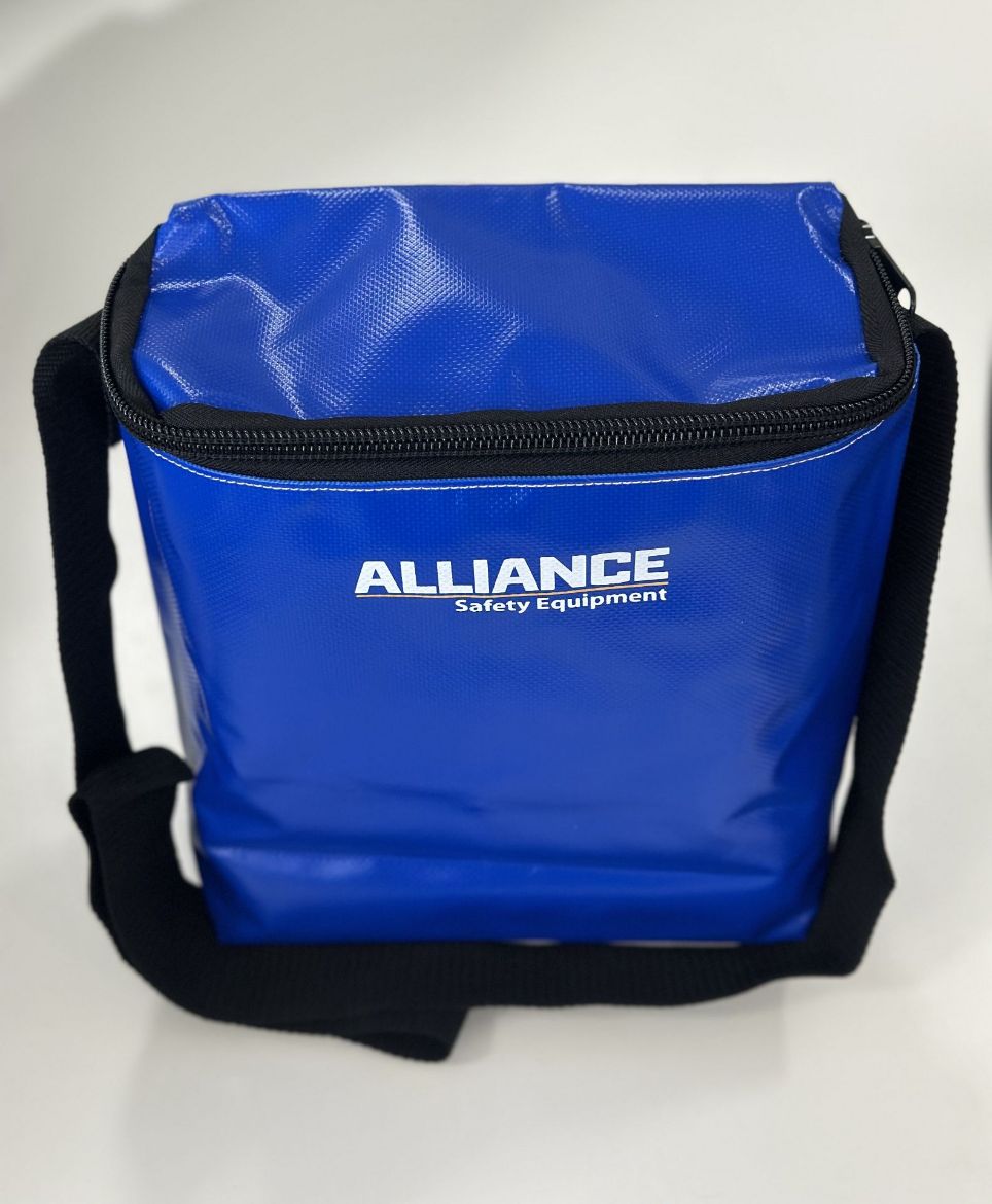 Picture of CHSTB26 - PVC FULL FACE RESPIRATOR BAG WITH EXTENDED CARRY STRAP WITH ALLIANCE LOGO