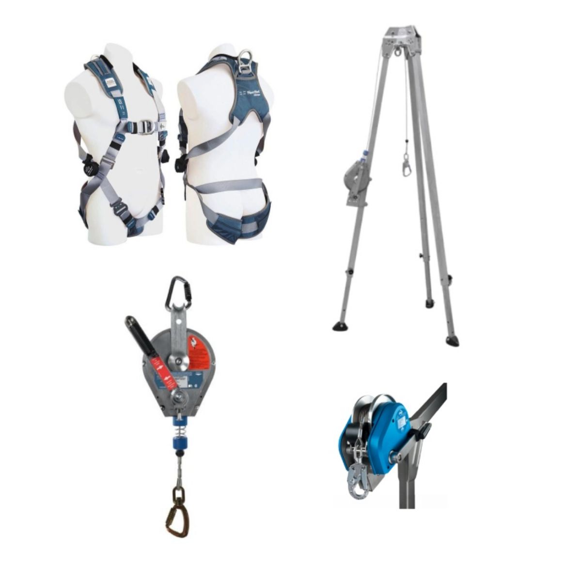 Picture of RESCUE SYSTEM 3 - NO LADDER ACCESS. KIT CONSISTS OF 2 X ERGOIPLUS HARNESS, IKAR TRIPOD, 24M SAVERLINE, 30M PERSONAL WINCH