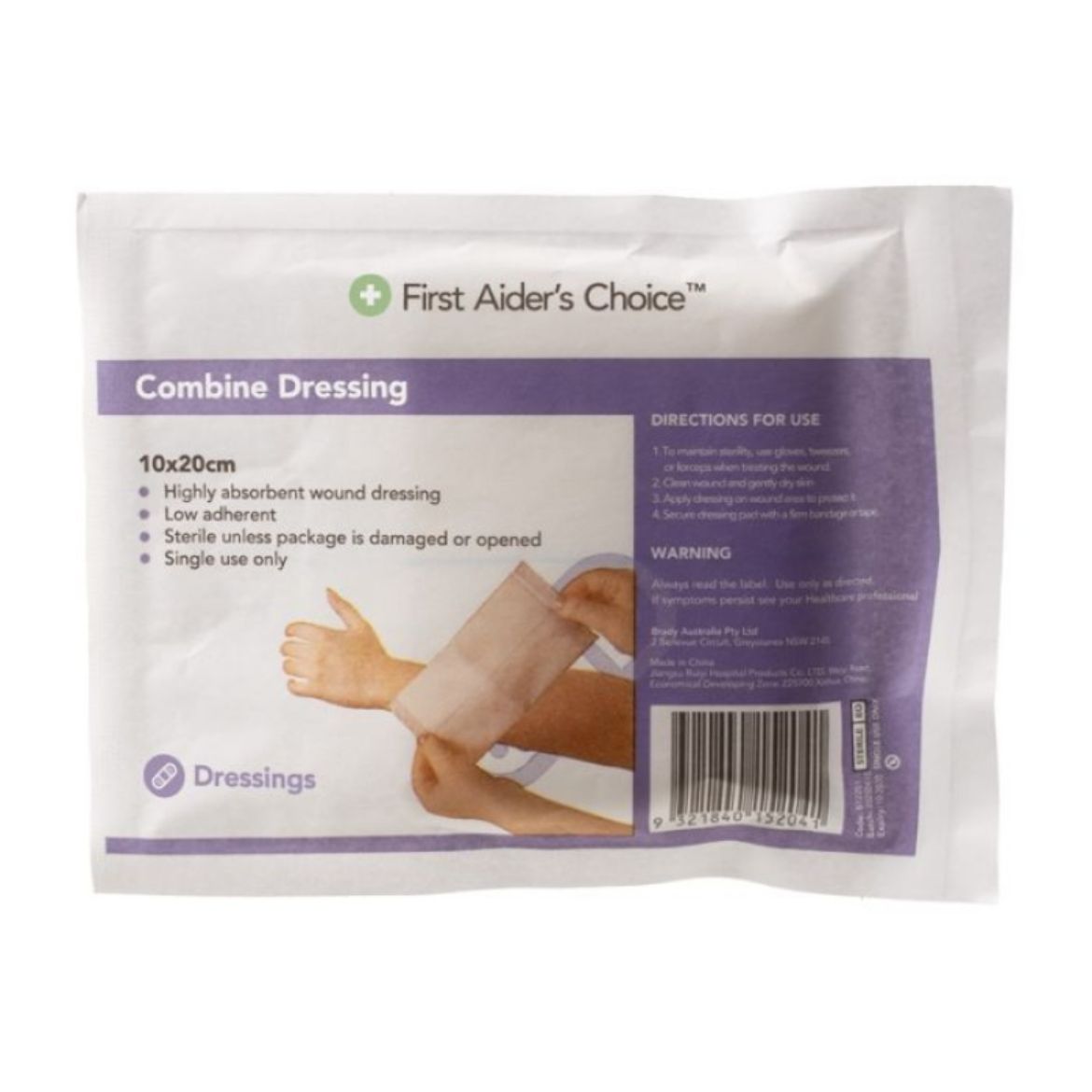 Picture of FIRST AIDER'S CHOICE COMBINE DRESSING 10CM(W) X 20CM(H)
