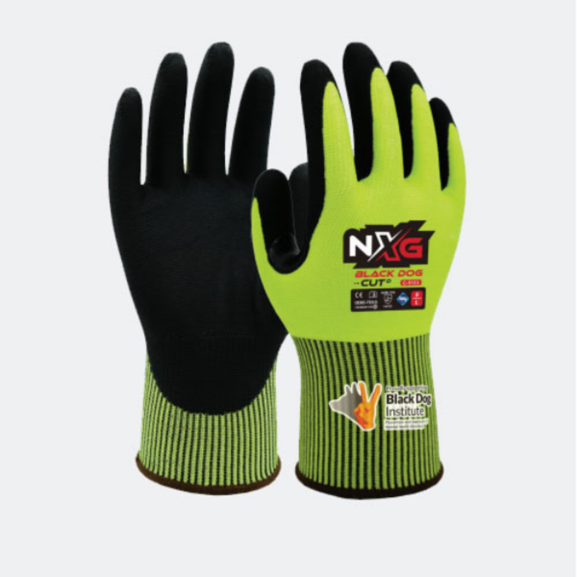 Picture of C-5133 - GLOVES, NXG BLACK DOG CUT D.