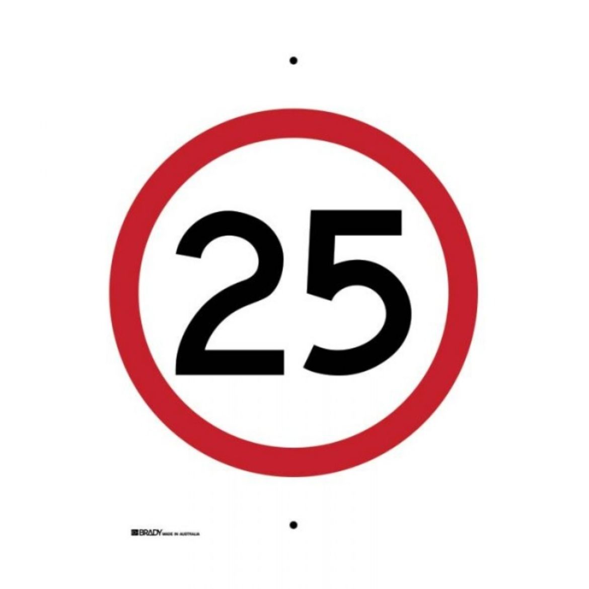 Picture of 873973 - REG SPEED LIMIT SIGN 25 - 450MM (W) X 600MM (H) C1 REFLECTIVE ALUMINIUM
