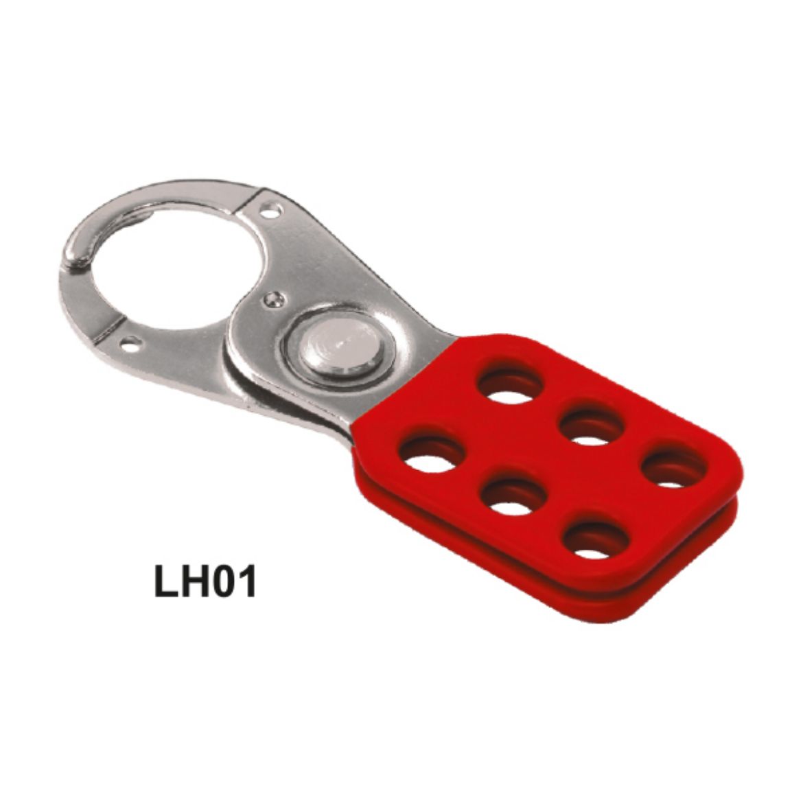 Picture of VINYL COATED HASP 25MM, RED, 6 HOLES