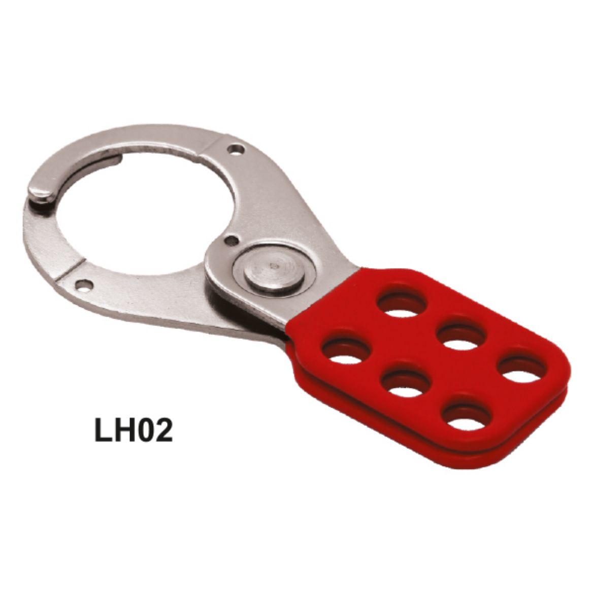 Picture of VINYL COATED HASP 38MM, RED, 6 HOLES