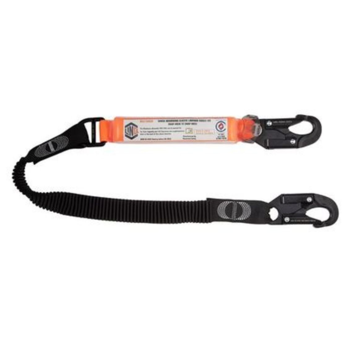 Picture of LINQ ELITE SINGLE LEG ELASTICATED LANYARD WITH HARDWARE SNAP HOOKS X2