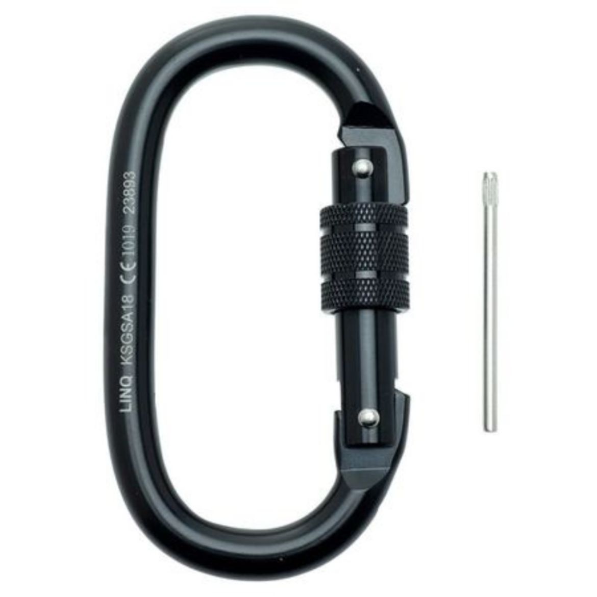 Picture of LINQ KARABINER - SCREW GATE STEEL ALLOY 18MM