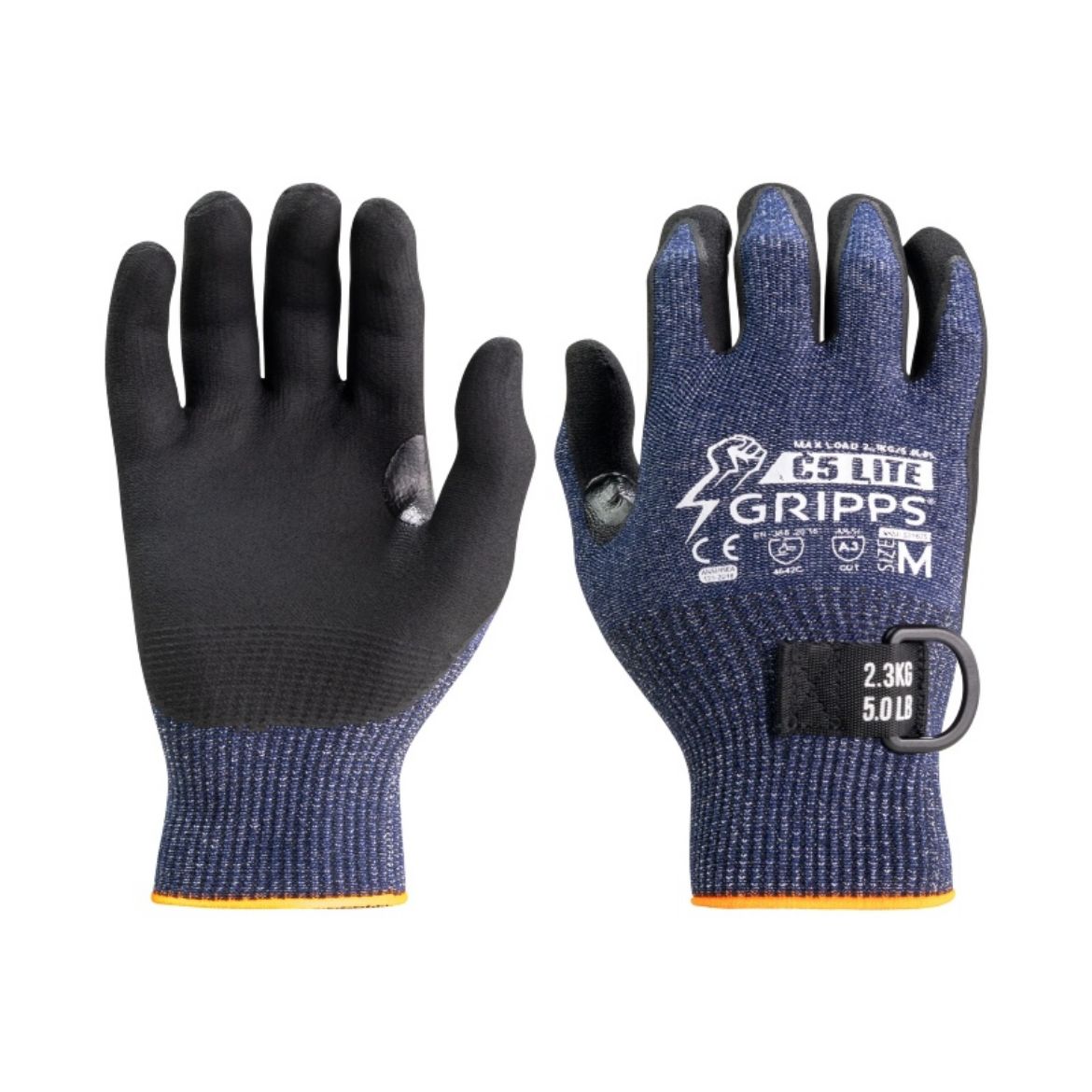 Picture of S21625 - C5 FLEXILITE MKII GLOVES WITH BUILT IN TETHER ANCHOR POINT (2.3KG). SIZE 2XL