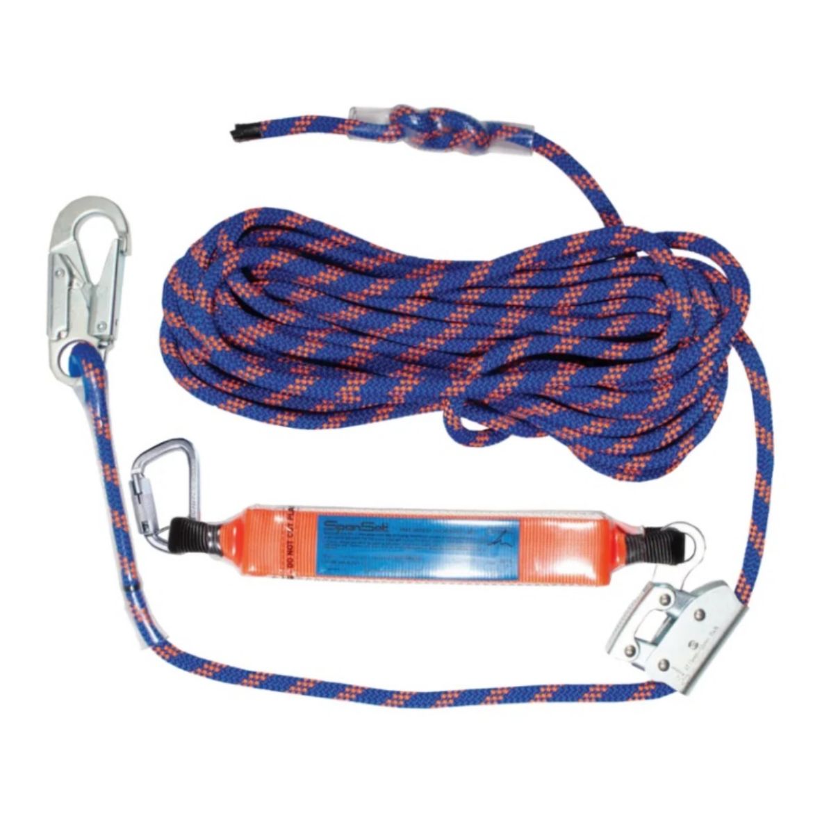 Picture of 3108-3050-0X5.0 - FALL ARREST LINE,  5 METRES WITH H1 SNAP HOOK ONE END, RF1 ROPE ADJUSTER AND SHOCK ABSORBER