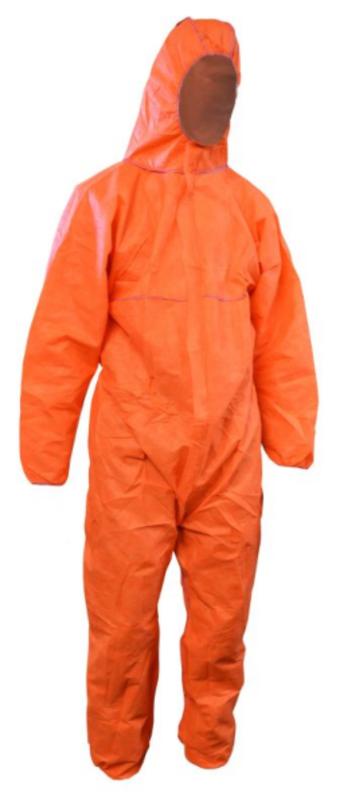 Picture of CPO615 - MAXISAFE ORANGE POLYPROPYLENE DISPOSABLE COVERALLS
