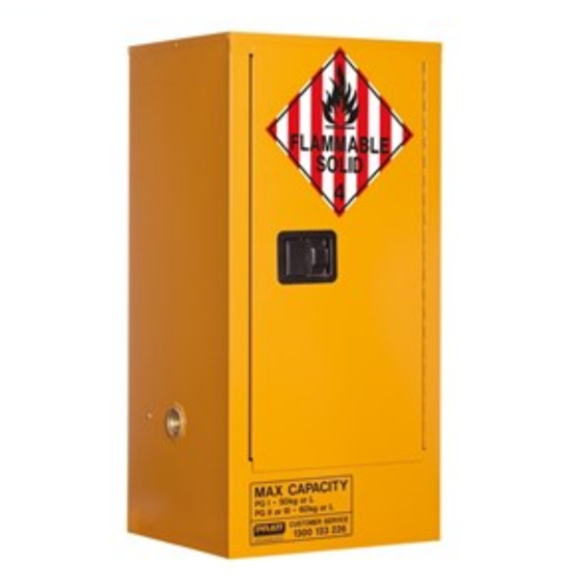 Picture of PRATT CLASS 4 DANGEROUS GOODS  60LTR CABINET. 1 DOOR, 2 SHELF