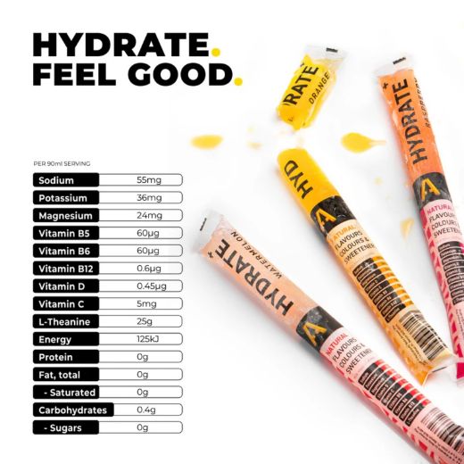 Picture of BODY ARMOUR - HYDRATE+ ICY POLES. FLAVOURS: RASPBERRY, ORANGE & WATERMELON