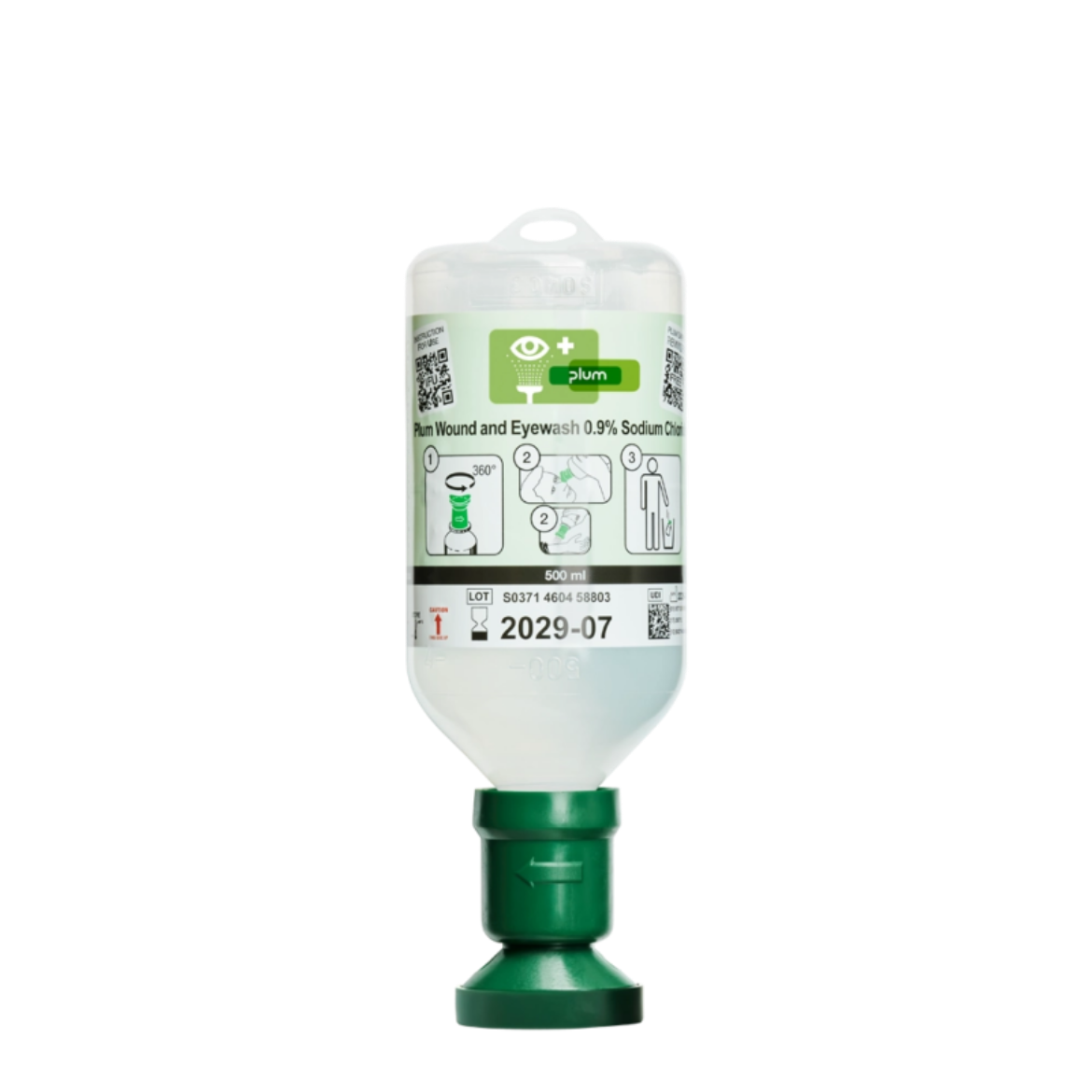 Picture of PLUM WOUND AND EYEWASH 0.9% SODIUM CHLORIDE / 500 ML