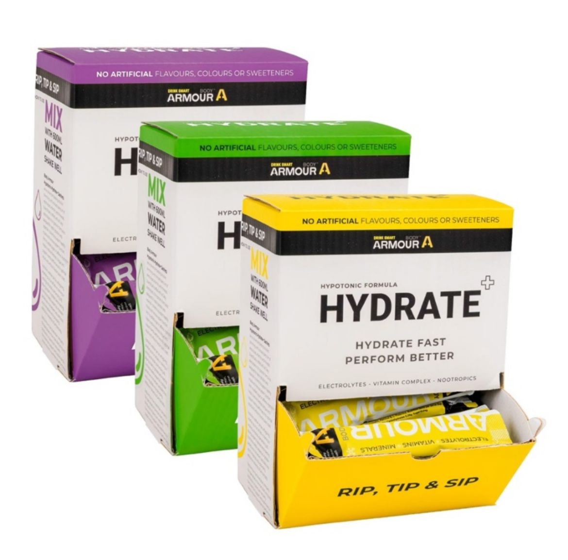 Picture of BAHSD60.LEMONLIME - BODY ARMOUR HYPOTONIC HYDRATION DISPENSER -  LEMON/LIME. EXPIRY 31/10/26