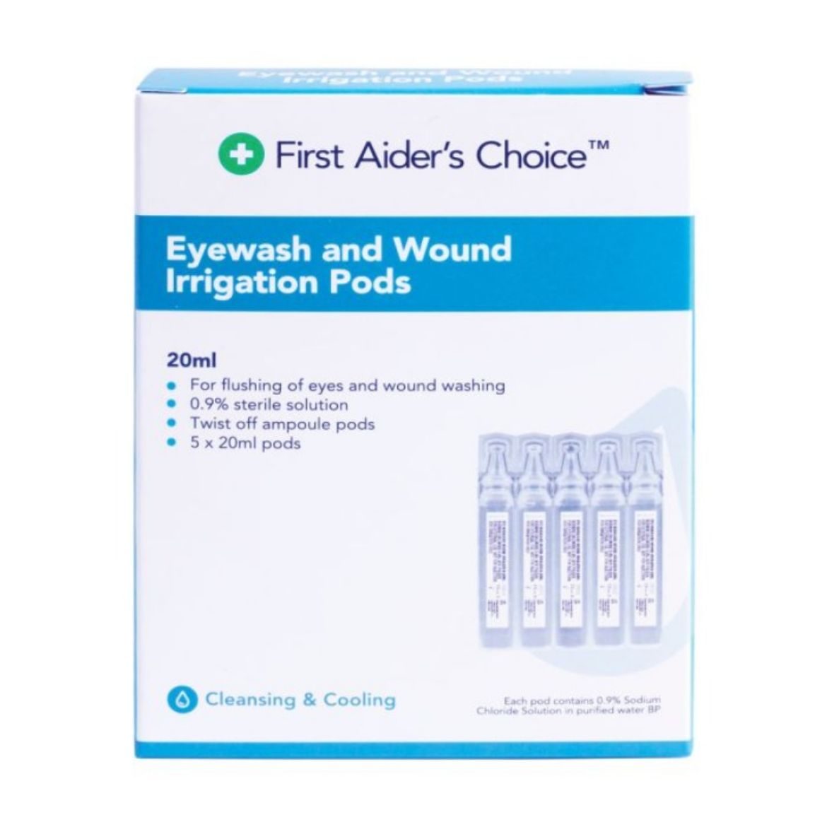 Picture of FIRST AIDER'S CHOICE 20ML SALINE PODS