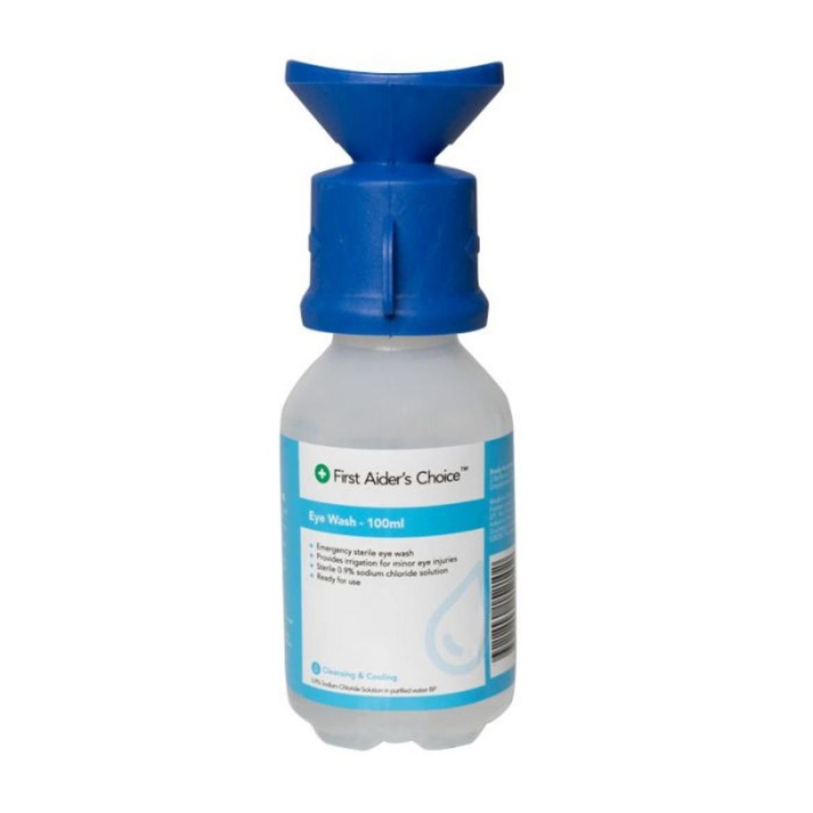 Picture of FIRST AIDER'S CHOICE 100ML SALINE BOTTLE WITH EYE CAP
