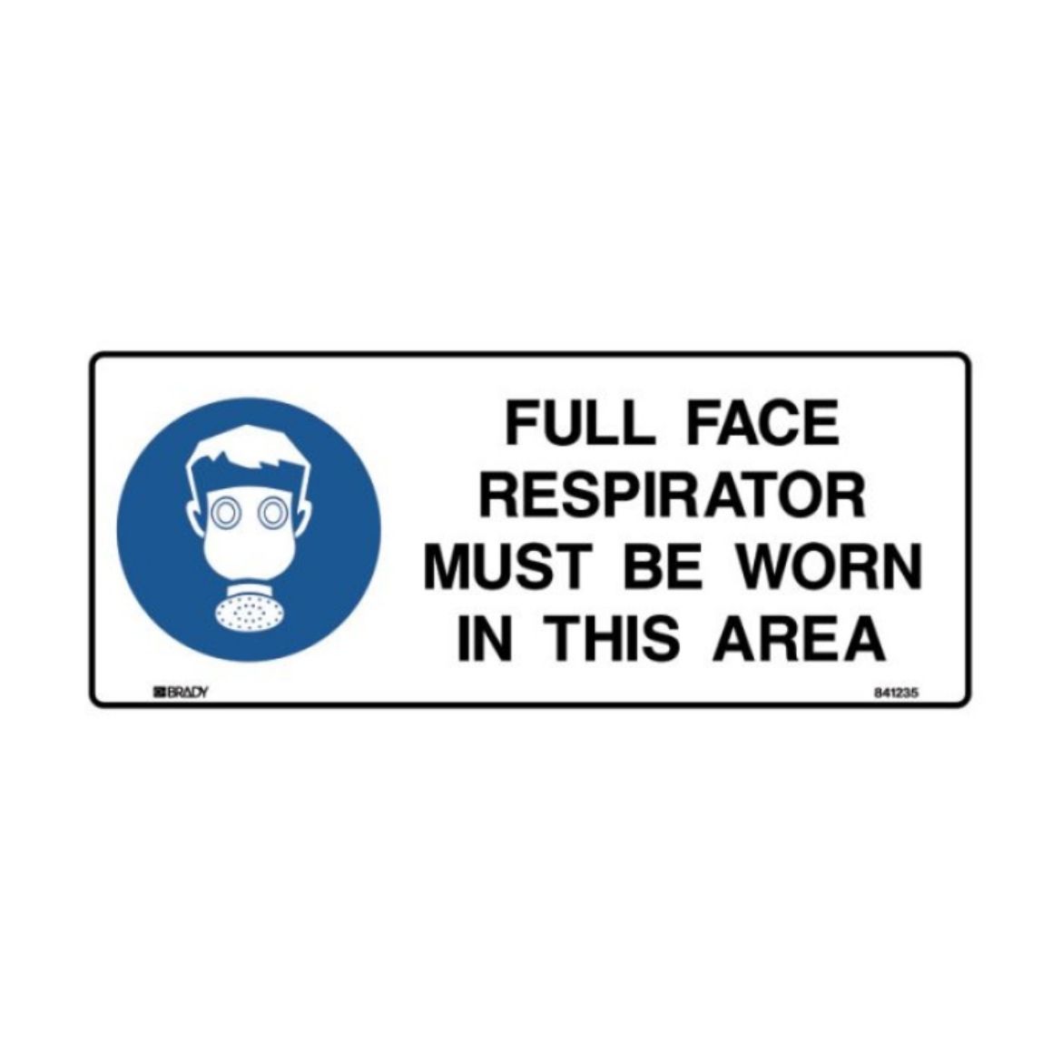 Picture of MANDATORY SIGN - FULL FACE RESPIRATOR (METAL) H180MM X W450MM