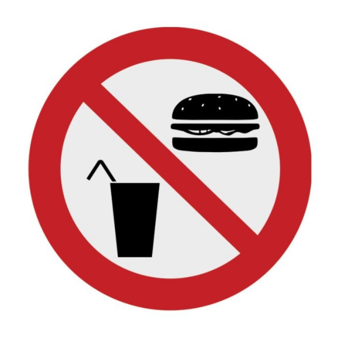 Picture of PICTOGRAM - NO FOOD (METAL) H300MM X W300MM