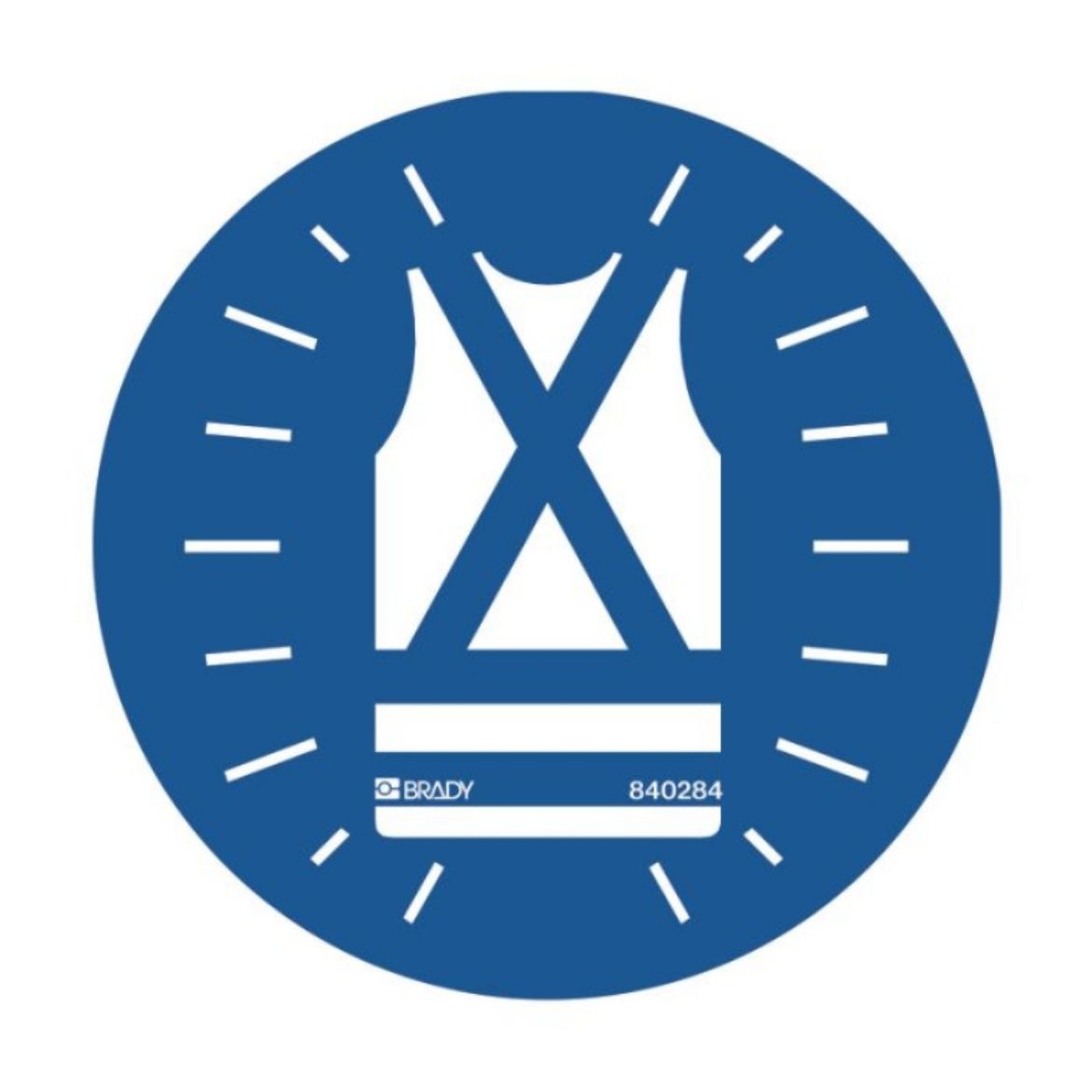 Picture of PICTOGRAM - HI VIS CLOTHING VEST (SELF ADHESIVE VINYL) 200MM DIAMETER