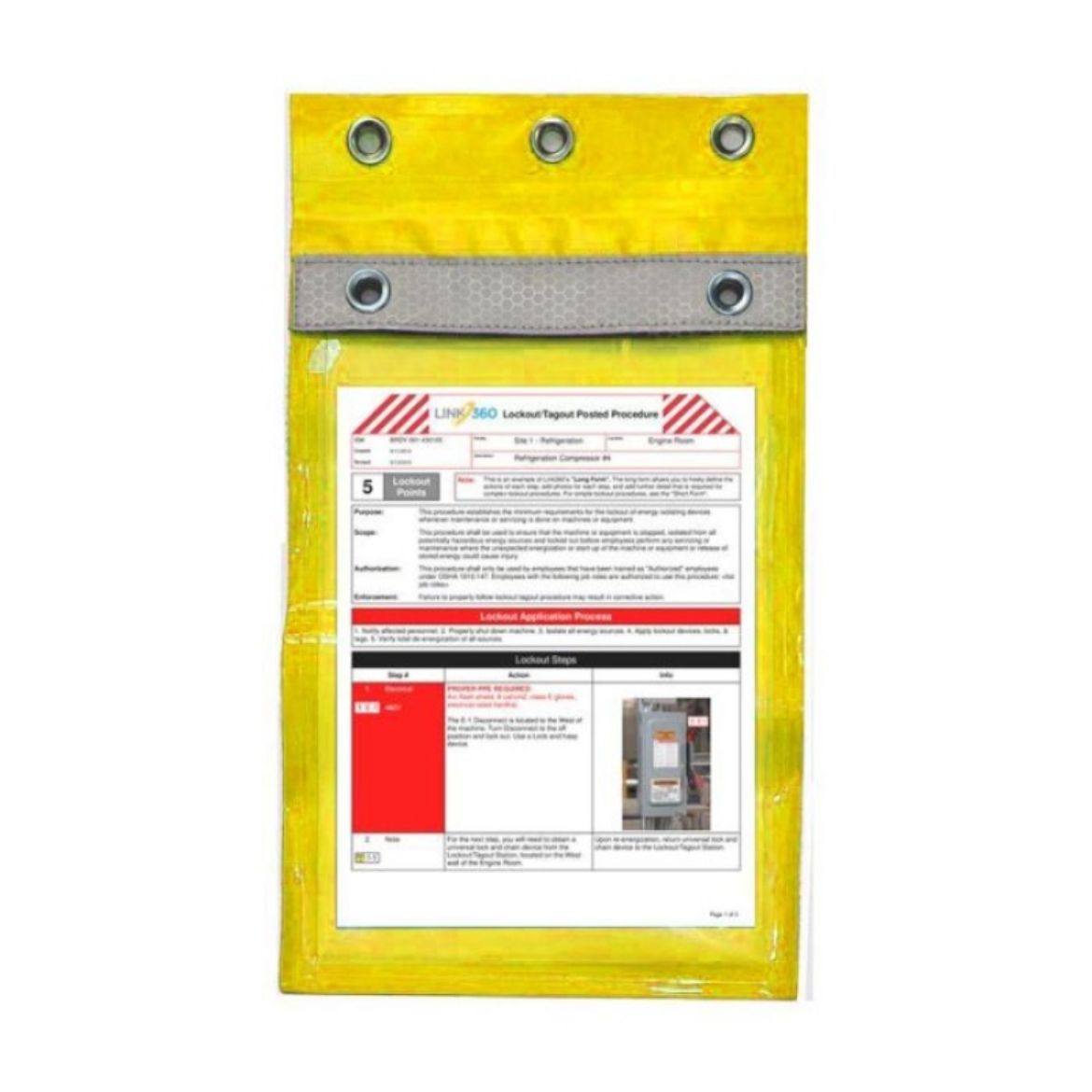 Picture of DOCUMENT/PERMIT HOLDER - YELLOW