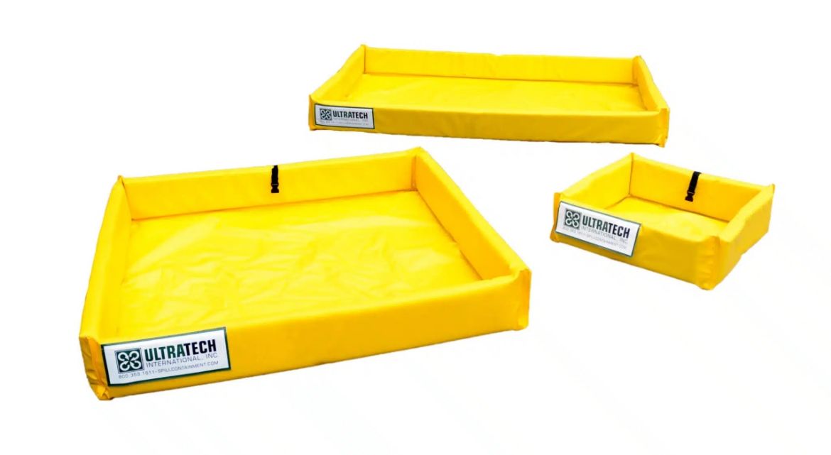 Picture of ULTRA-SPILL BUND MINI FOAM WALL 750GSM YELLOW PVC (1.8ML X 1.8ML X 150MMH) 486L