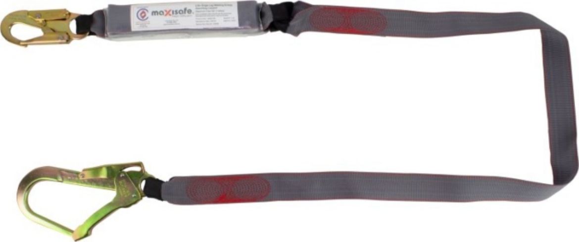 Picture of SINGLE WEBBING LANYARD WITH SNAPHOOKS & SCAFFOLD HOOK - 2METRE