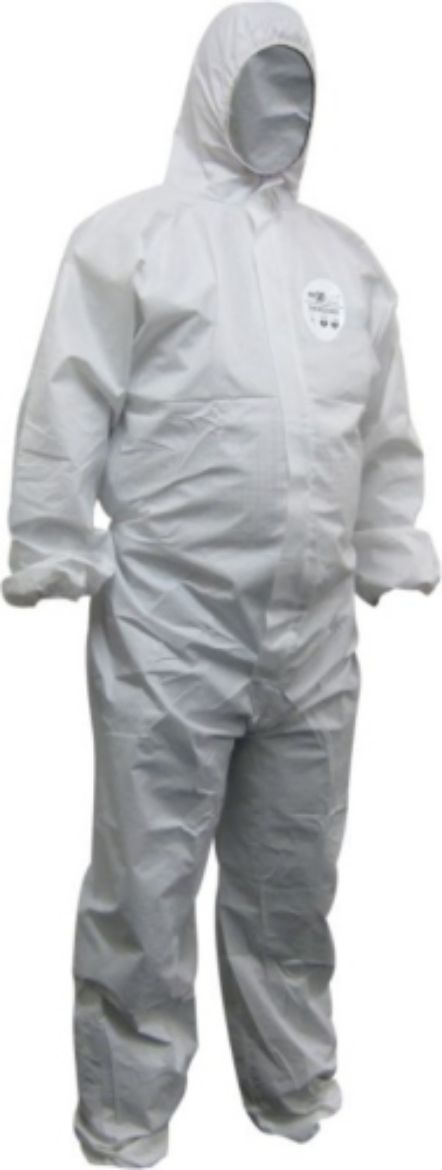 Picture of 'CHEMGUARD' SMS DISPOSABLE COVERALLS - WHITE - 2XL