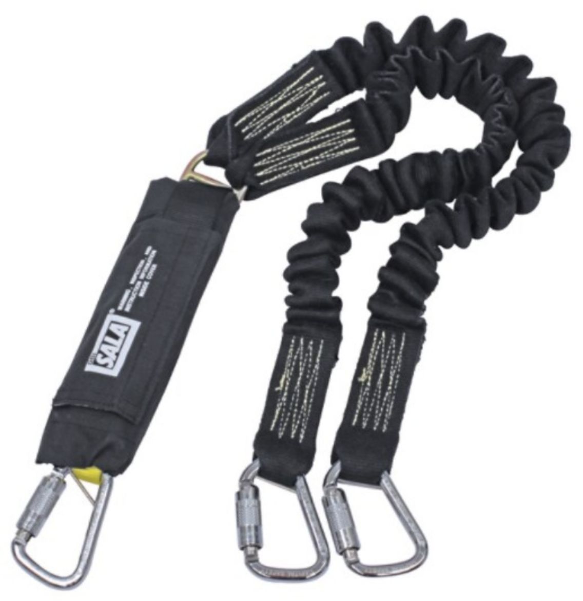 Picture of Z60204545NKE DBI-SALA SHOCK ABSORBING WELDERS LANYARD, DOUBLE TAIL, ELASTICATED 2.0M WITH STAINLESS STEEL TRIPLE ACTION KARABINERS ON ALL CONNECTIONS