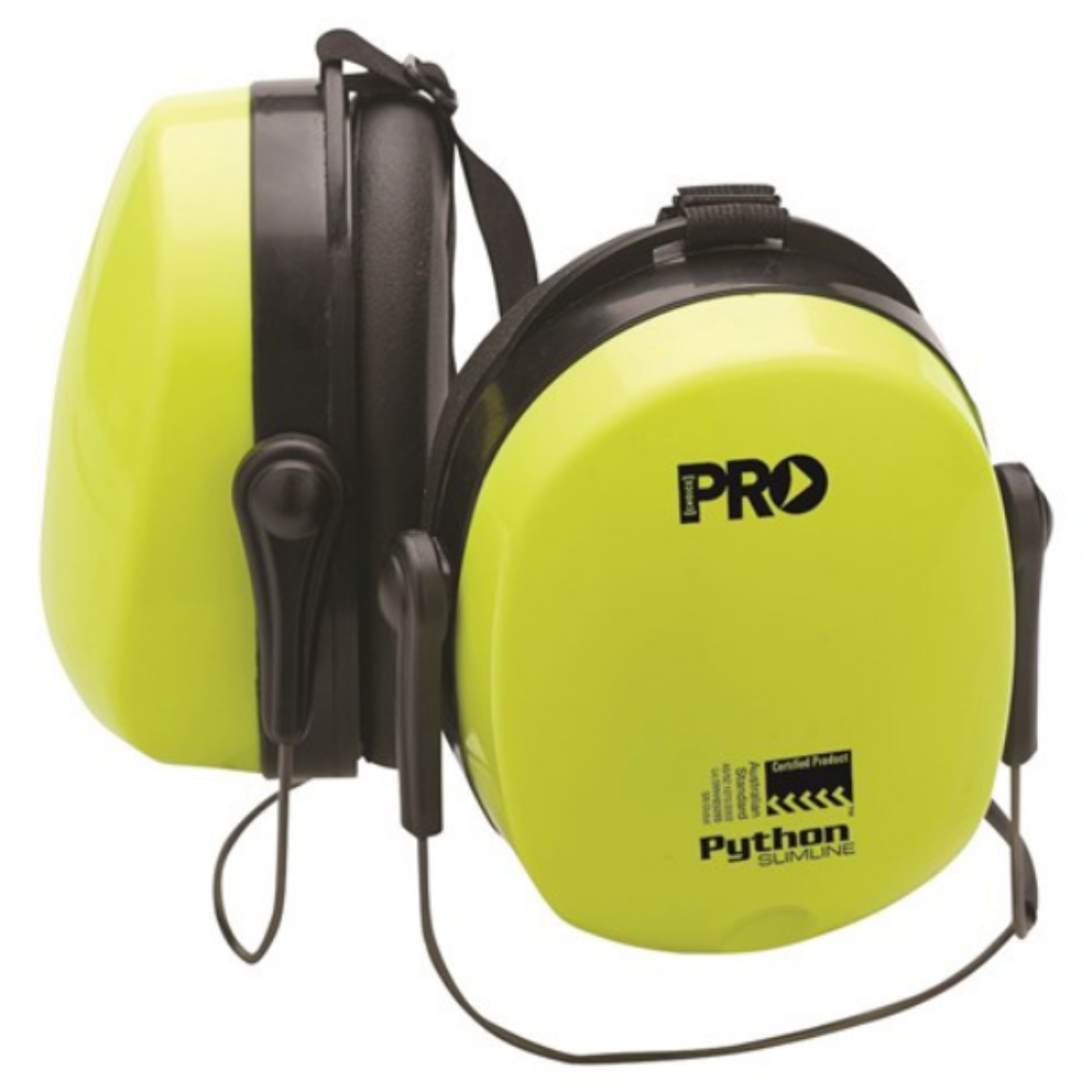 Picture of EMPYTNB - PYTHON EARMUFFS HI-VIS - SLIM-FIT, NECK BAND - CLASS 4, 23DB (A)