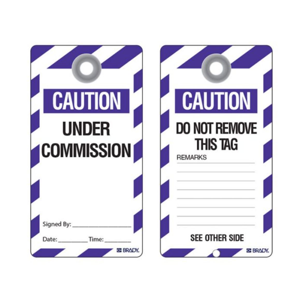 Picture of UNDER COMMISSION LOCKOUT TAG PLASTIC COMES WITH PEN